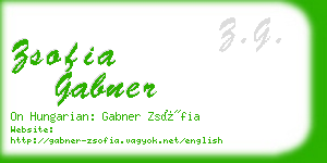 zsofia gabner business card
